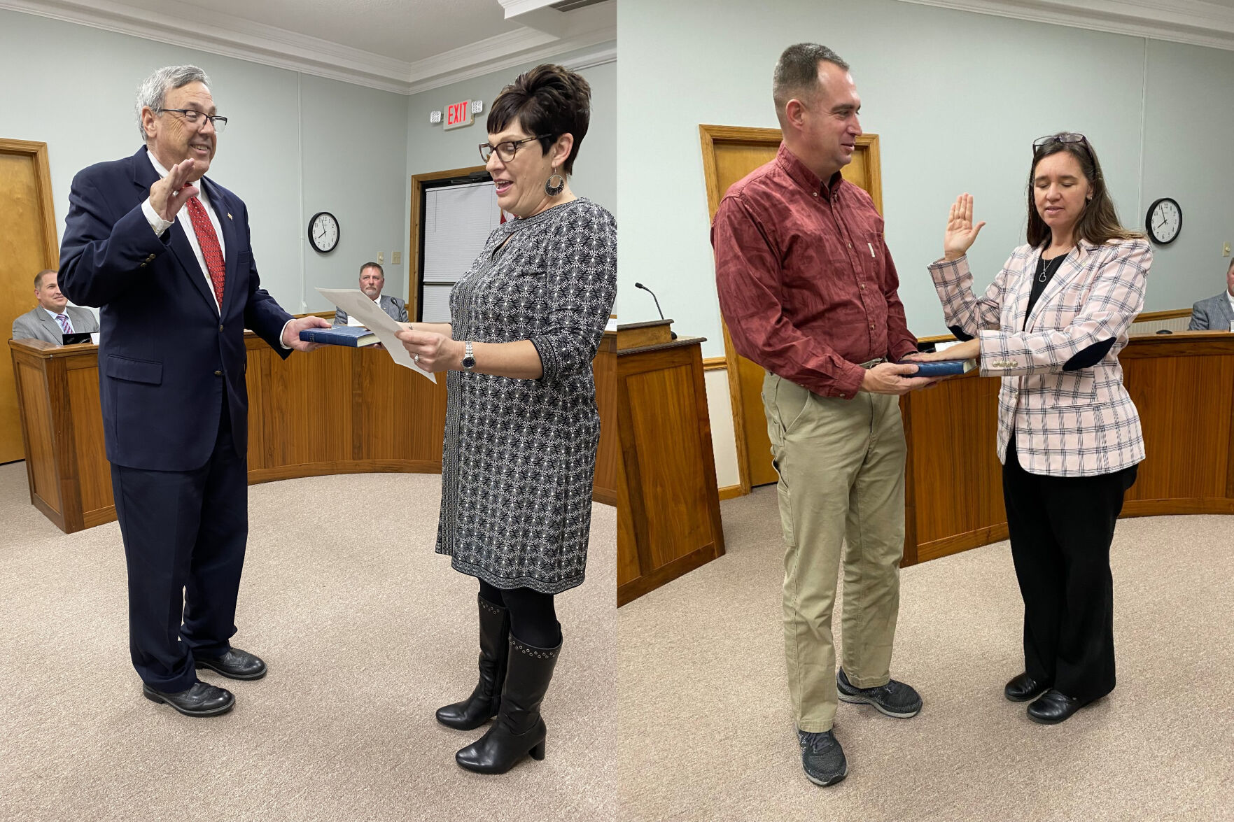 Reilly joins Castellano, Nash to take oath of office as Cedar Point commissioner